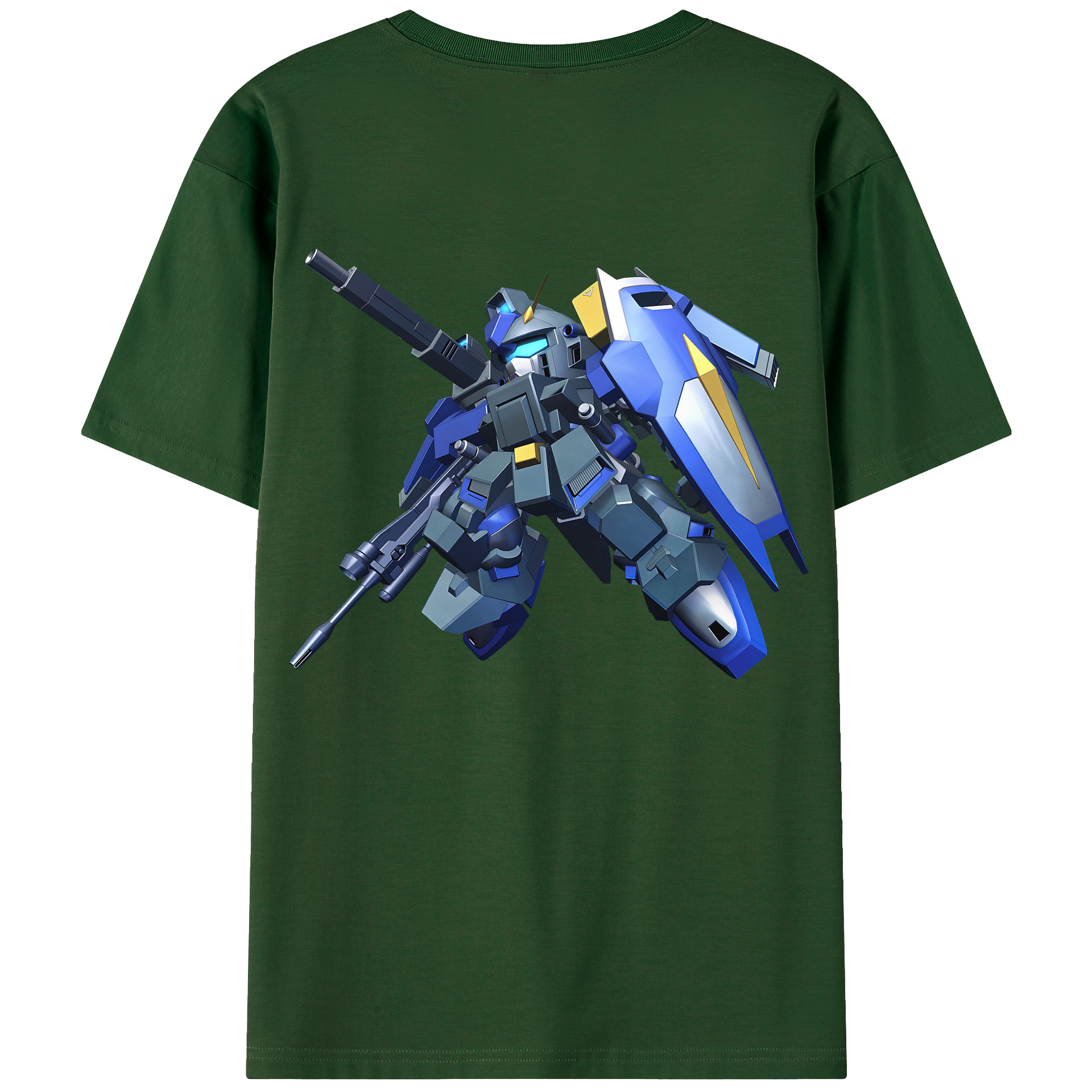 （画像用） 機動戦士ガンダム Mobile Suit Gundam 綿100％半袖Tシャツ（背面プリント）